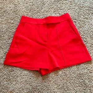 Alice + Olivia red shorts